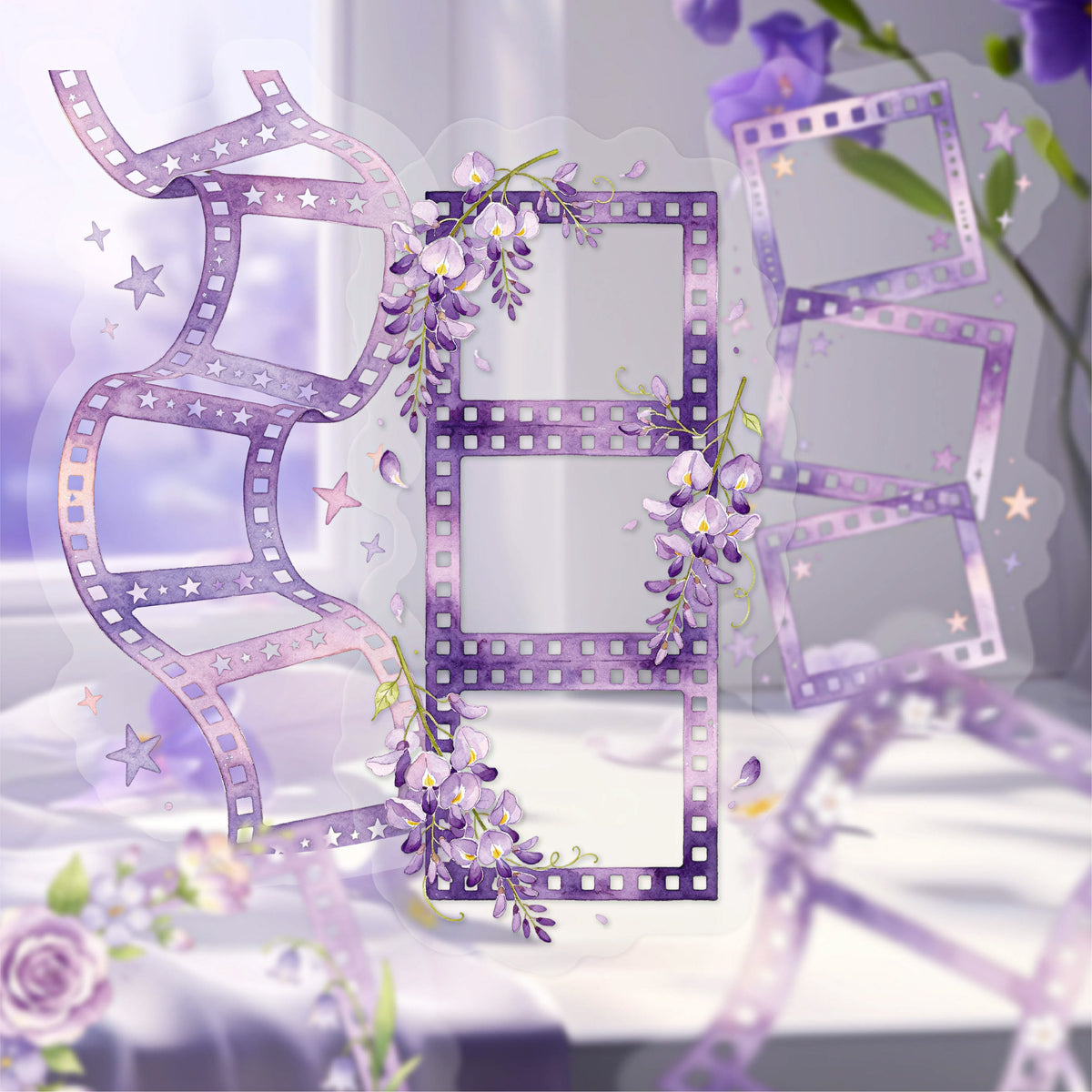 Purple film frames