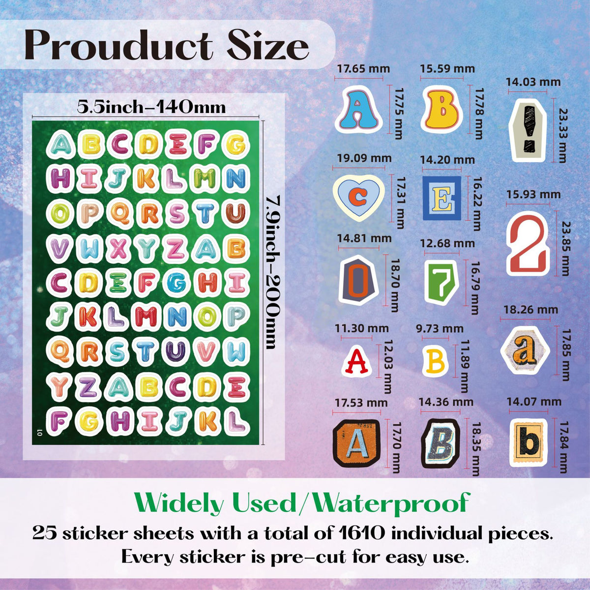 Product size
