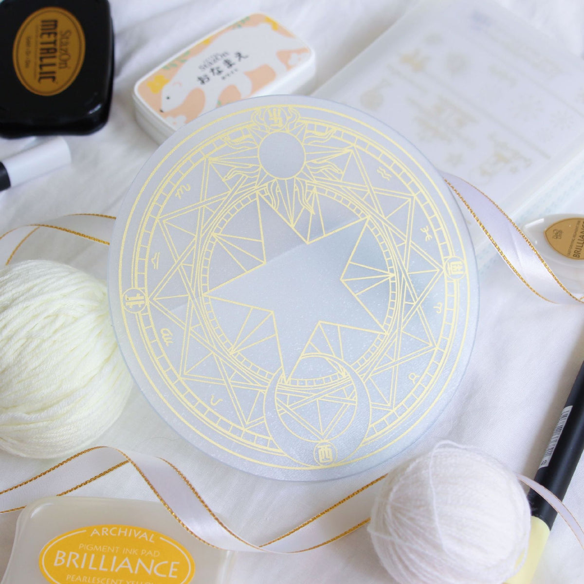 Clear gold mat