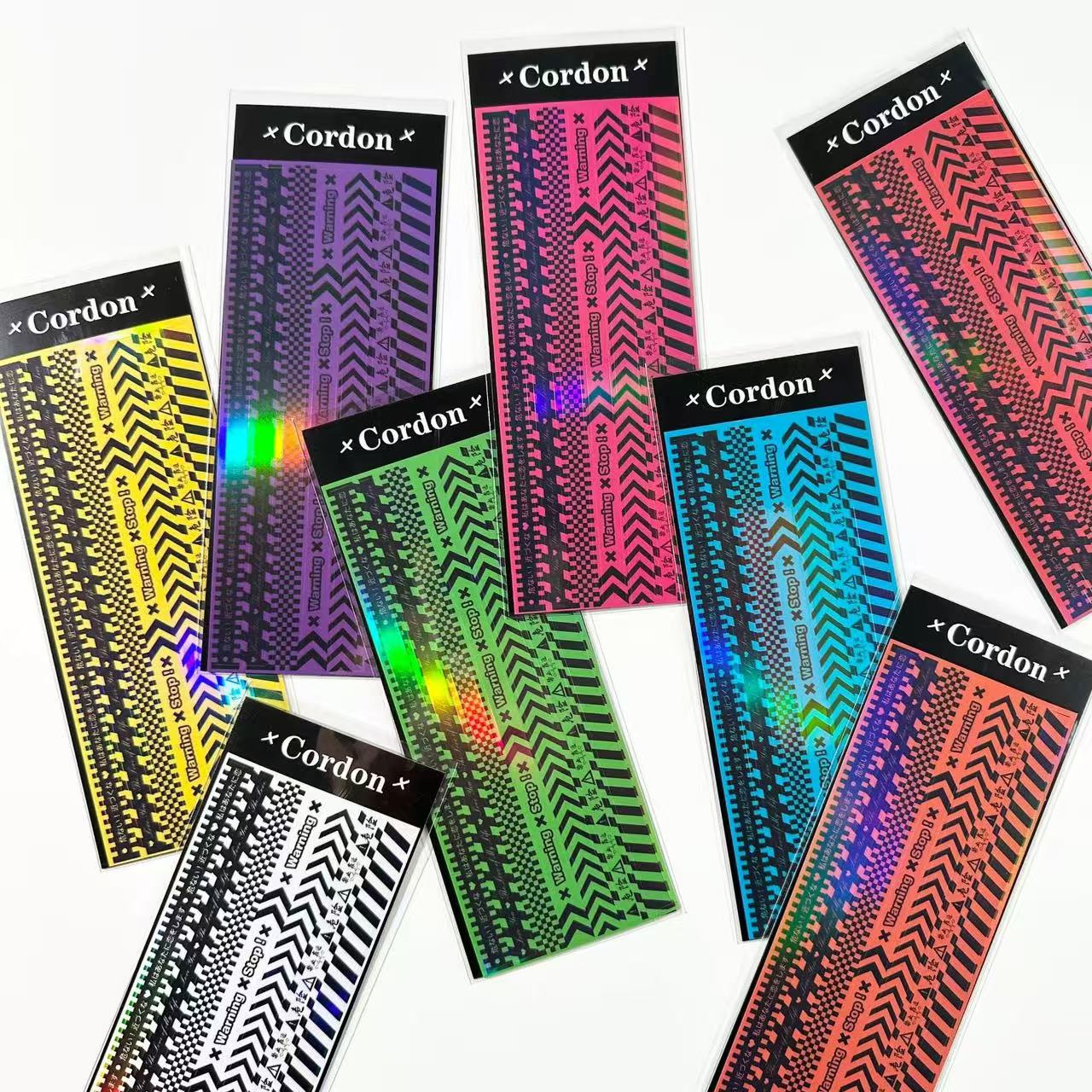 Caution tape Art Paper sticker -1pcs each pack