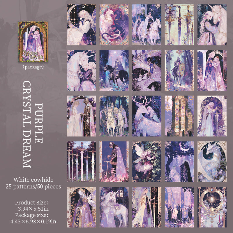 Dark fairy tale paper -50Pcs each pack