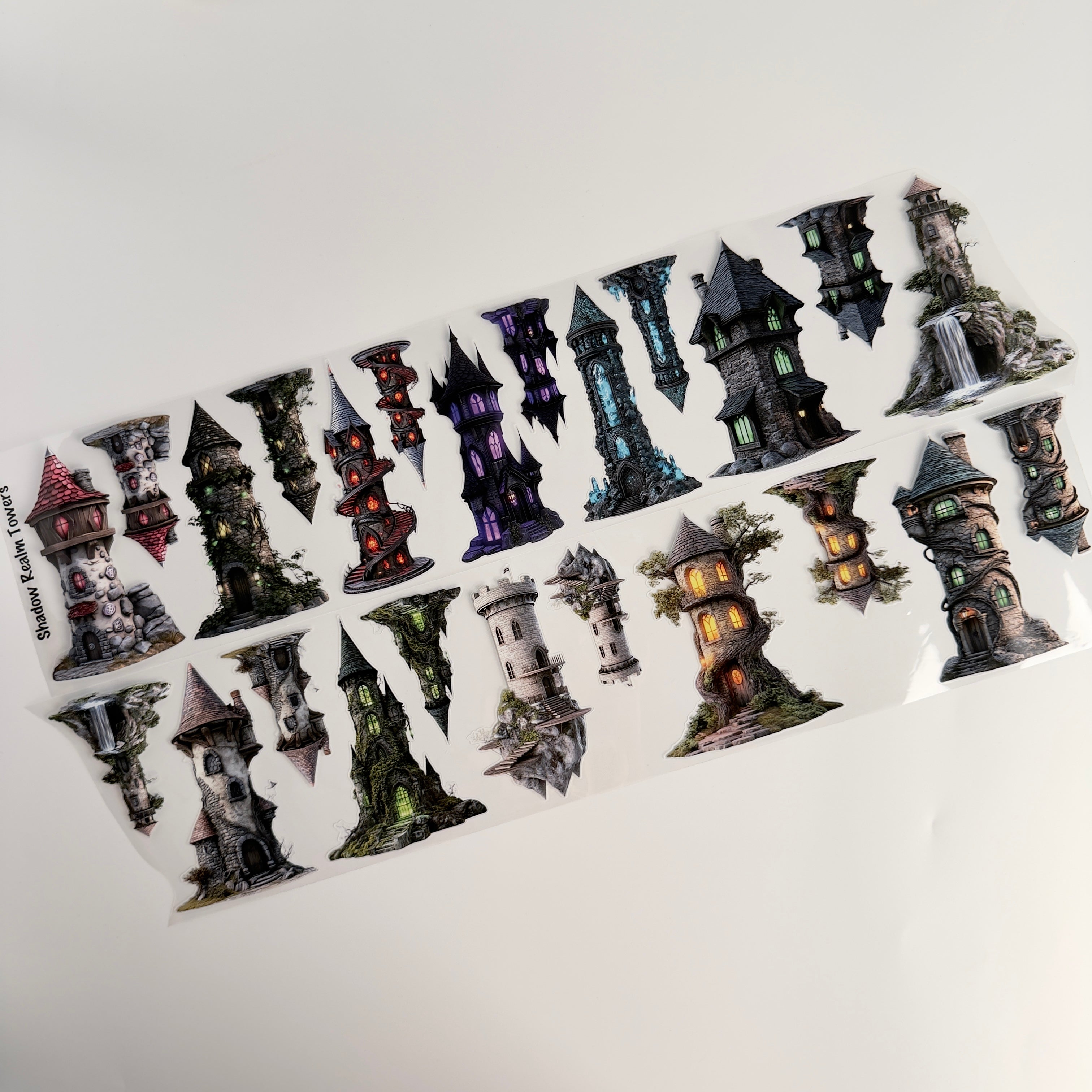 Shadow Realm Towers Pre cut PET Tape (12cm x 2m)