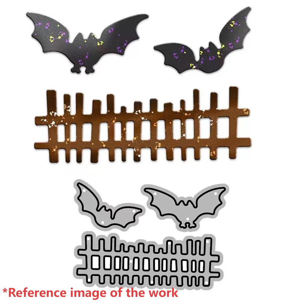 0906 Halloween Bat Fence metal cutting dies cut
