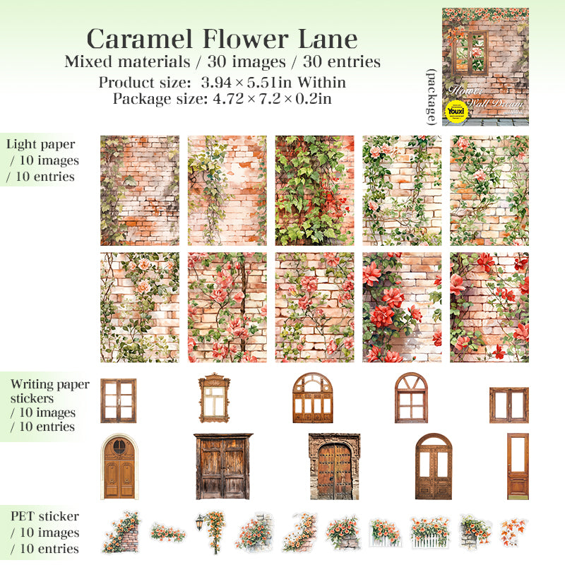 Flower wall Mixed pack -30Pcs each pack