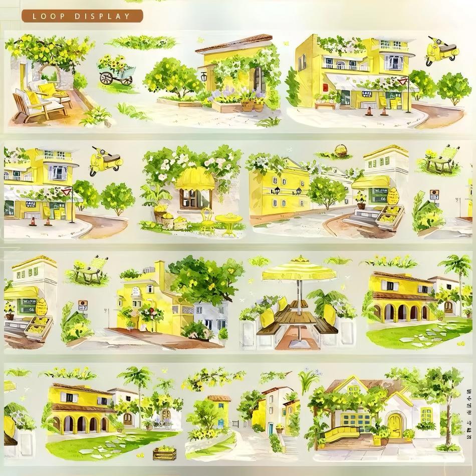 Southern French Town PET Tape (7 x 100 cm) 1 loop