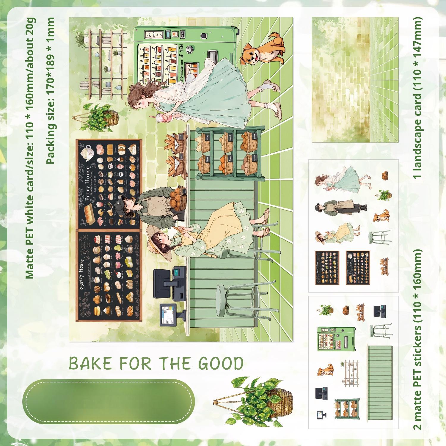 0726 Street Shop PET Sticker -3Pcs each pack
