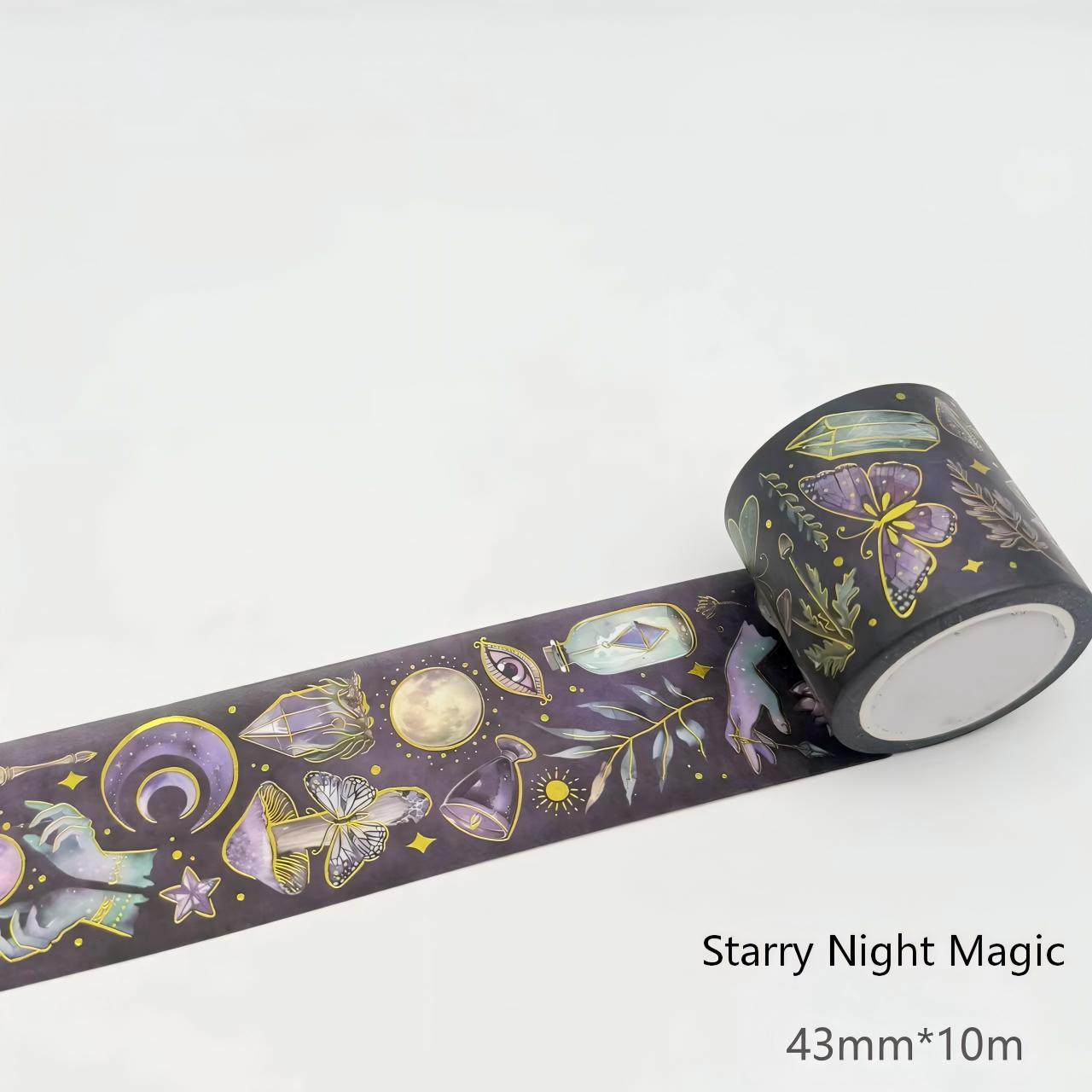 Starry Night Magic Washi Tape (4.3cm x 10M)