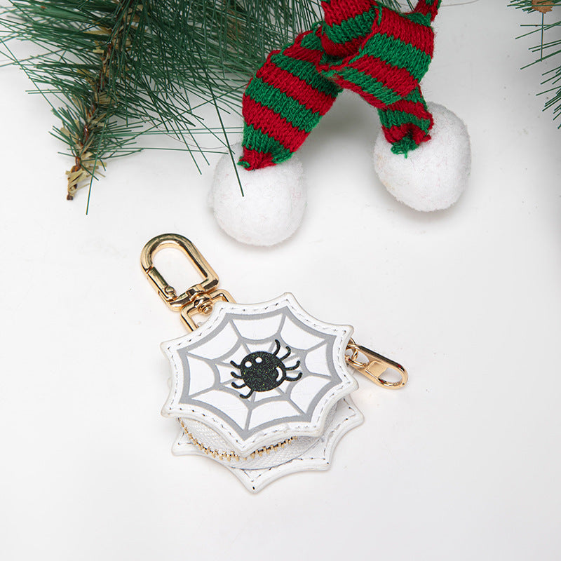 Spider web charm