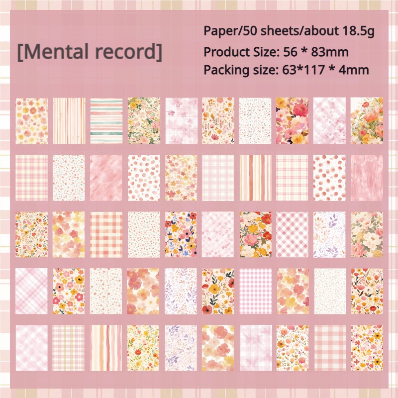 0301 Emotional Writing Series Paper -50Pcs each pack