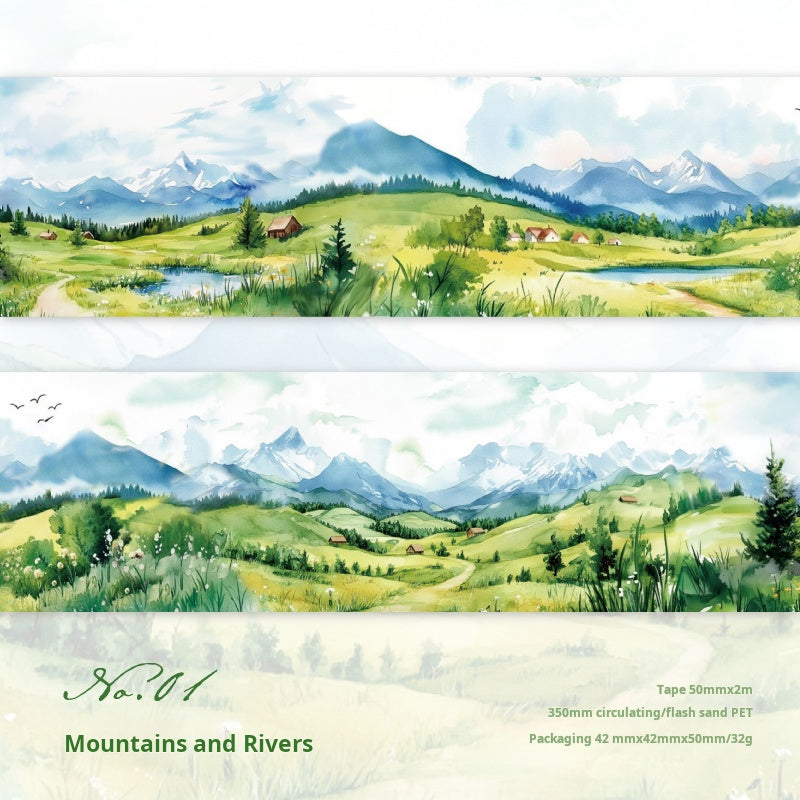 0215 Wilderness Sceneiy series PET tape -5CM*2M
