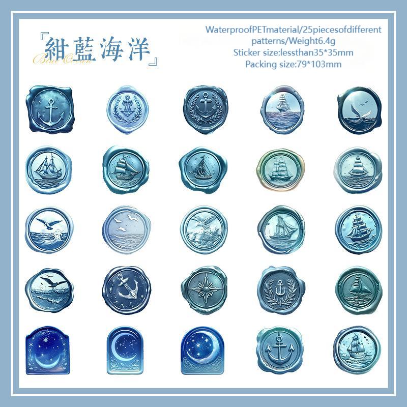 0416 Time fire paint series Sticker -25Pcs each pack