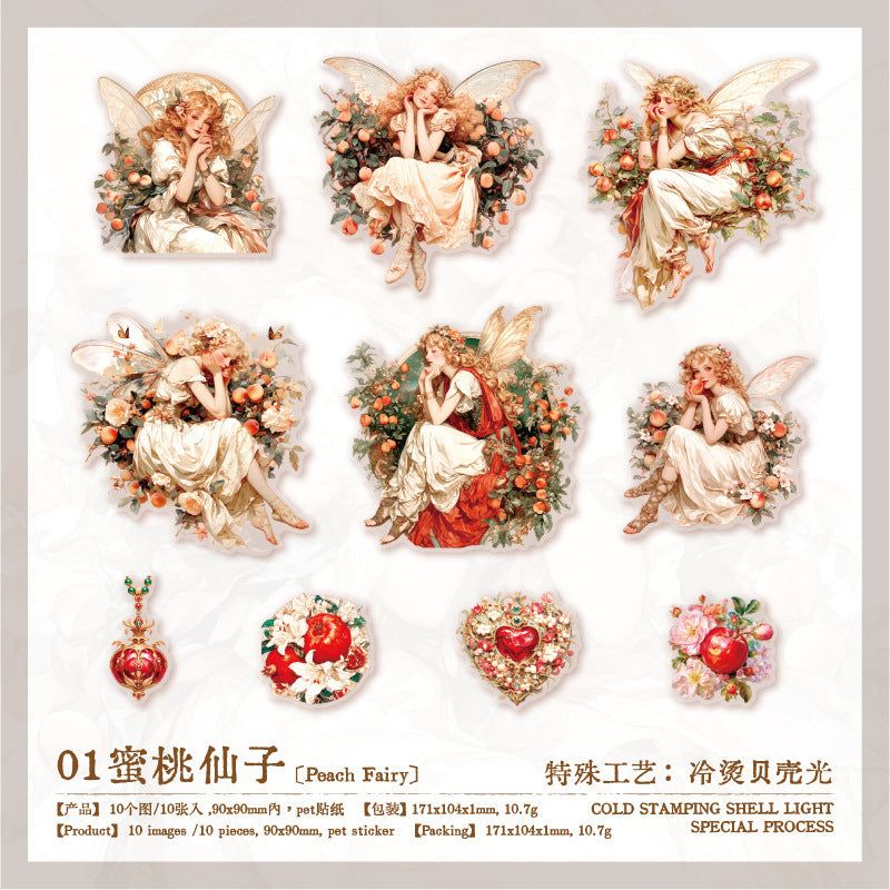 S-88-Vintage Character Flower Series Sticker Book-20 pezzi ogni confezione