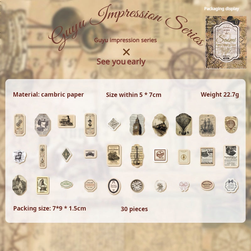 0318 Guyu impression Series Paper -30Pcs each pack