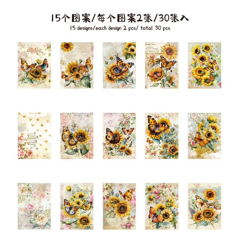 0219 Butterfly Dreamland Series Paper -30Pcs each pack