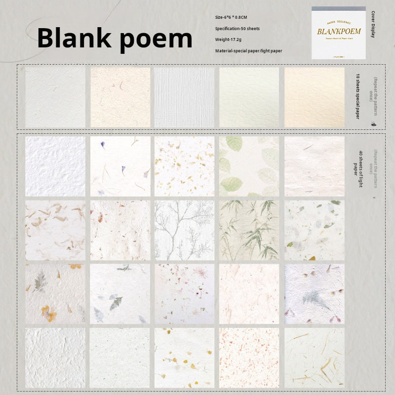 0311 Paper sequence Series Paper -50Pcs each pack