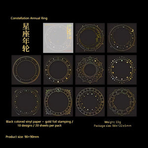 Gold foil design chart