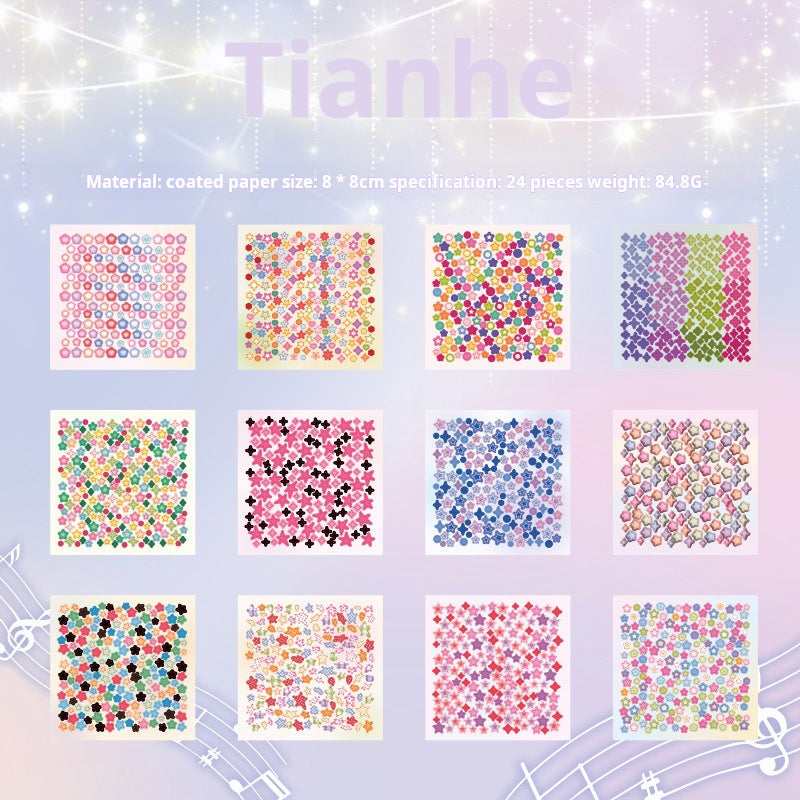 0306 Star Storm Series Sticker book -24Pcs each pack