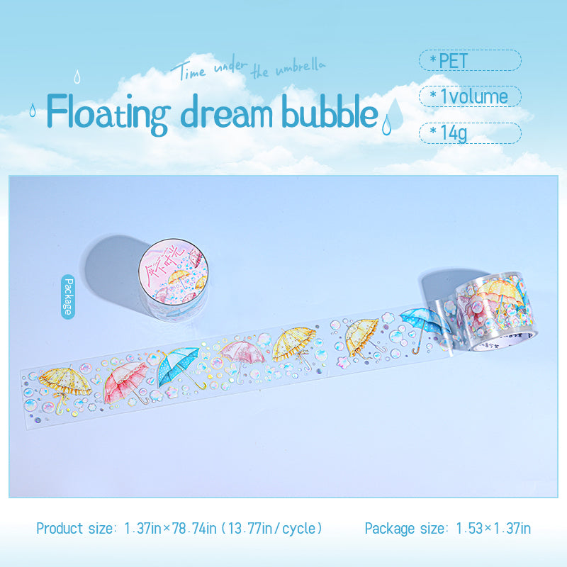 0423 Time Under the Umbrella Series PET tape -3.5CM*2M