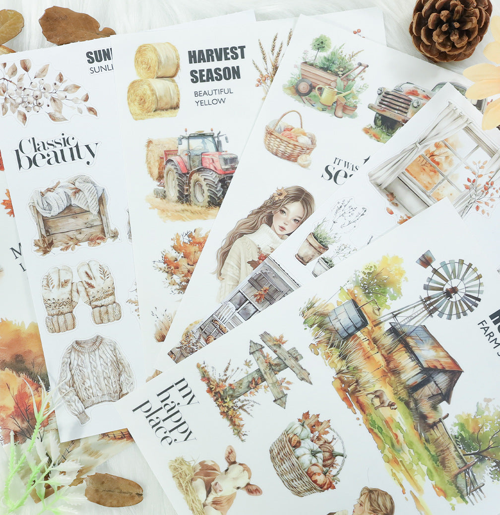 S-578- The falling leaves Sticker Book -20Pcs each pack