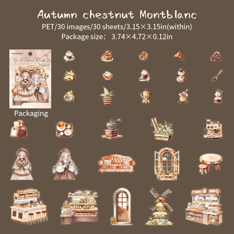 0513 Girls' Trip PET Sticker -30Pcs each pack