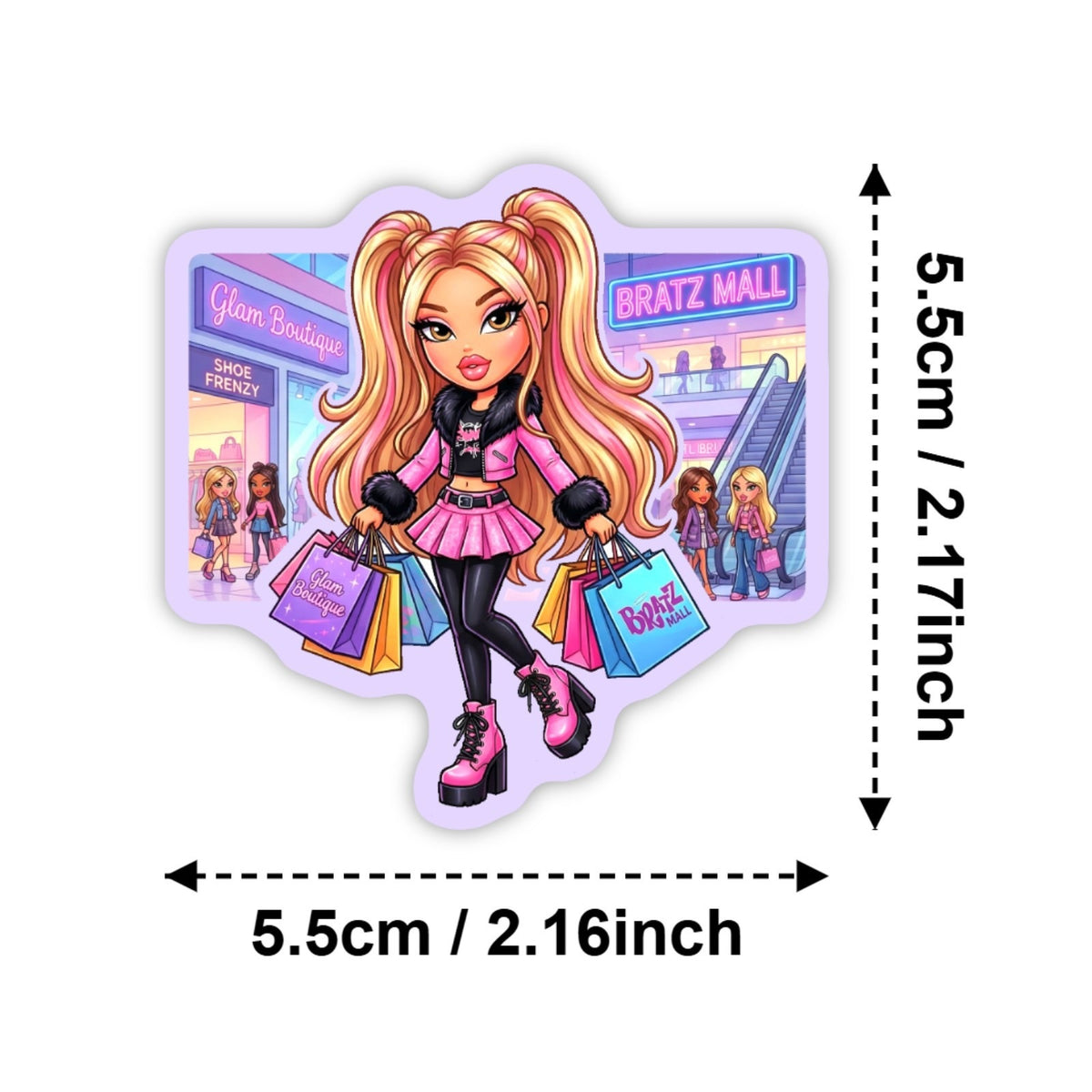 Sticker size