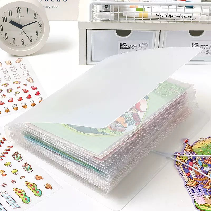 A-48- Sticker Storage Book *Inner pocket size 14.5cm*20cm