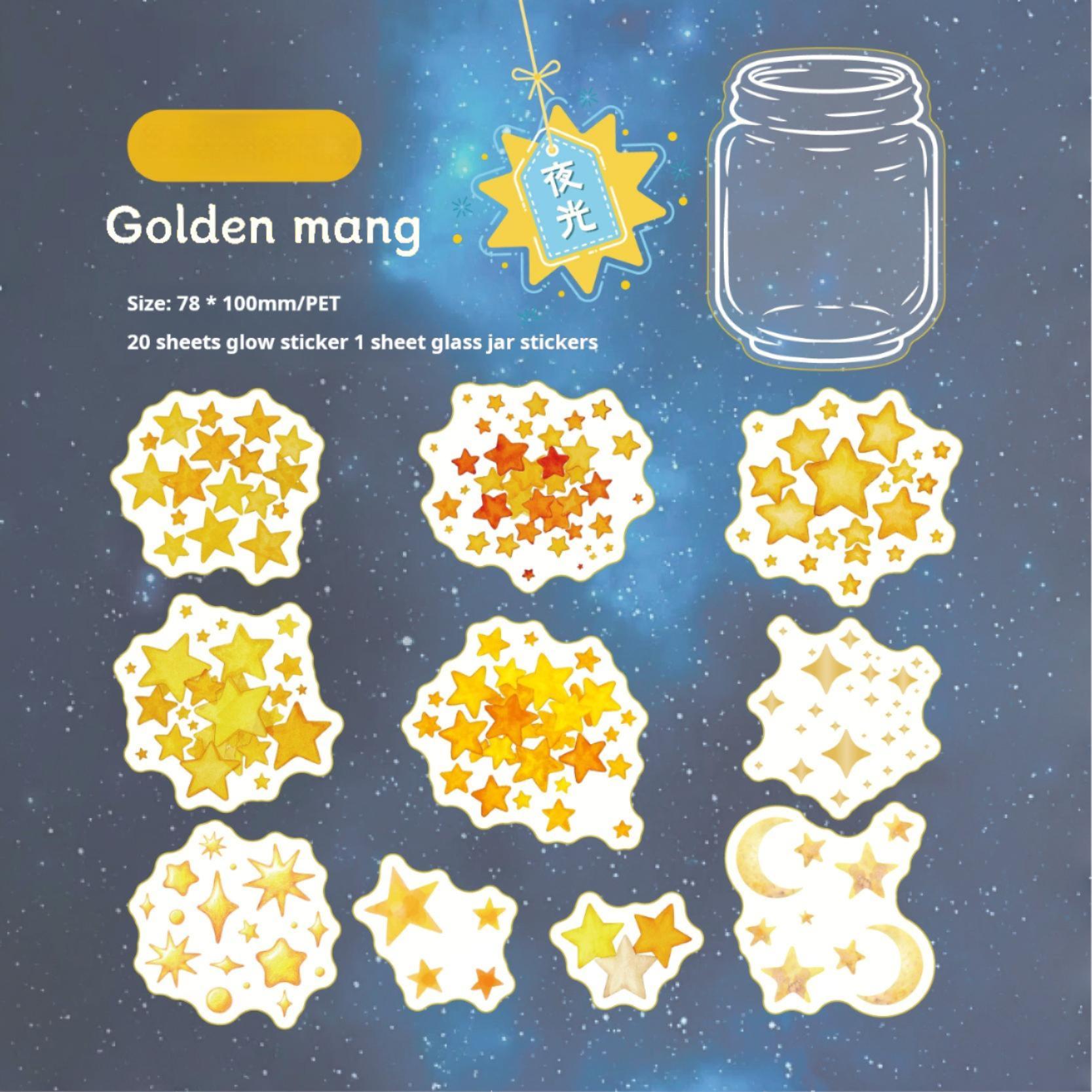 0327 Evening star Series Sticker -21Pcs each pack