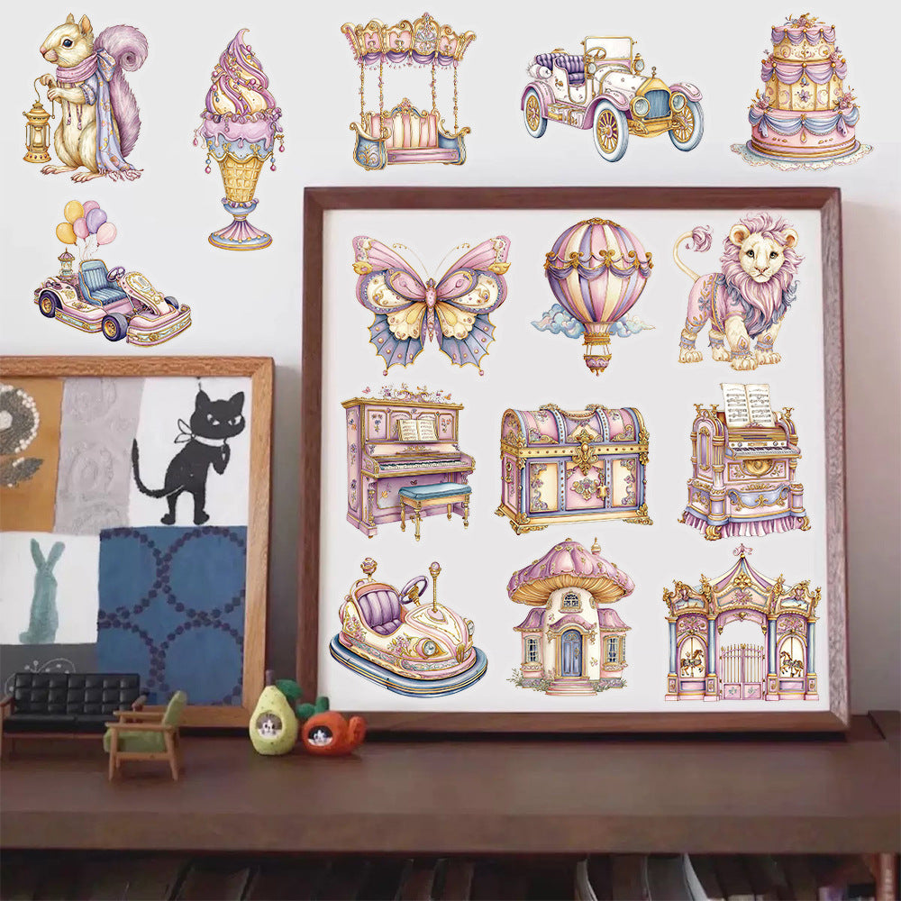 Stickers on frame