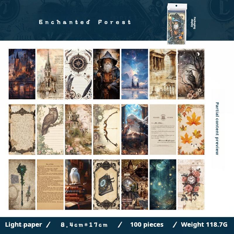 0320 Collage Art Series Paper -100Pcs each pack