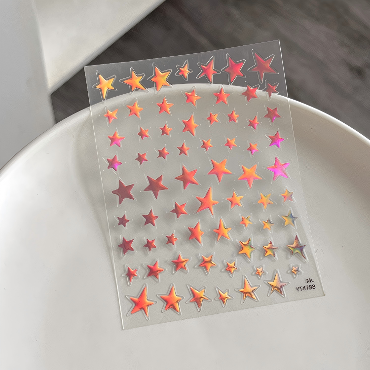 M298- Five-pointed star Mini sticker 1 Pcs