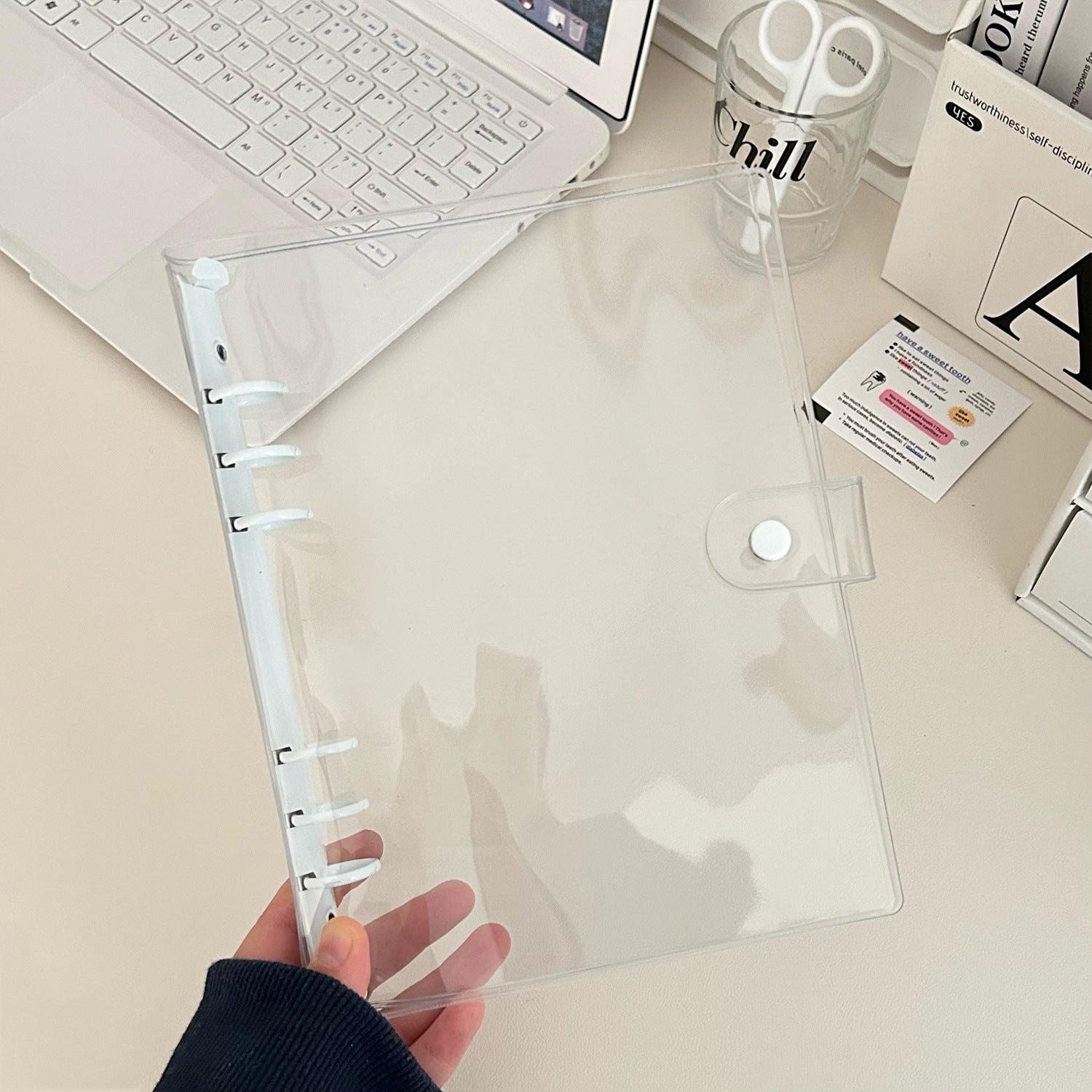 A5 clear binder, Clear PVC Refillable *not contain insert pages