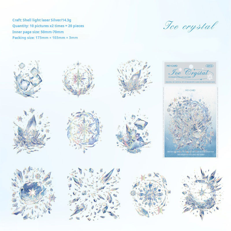 0305 Boundless water language Series Stickers -20Pcs each pack