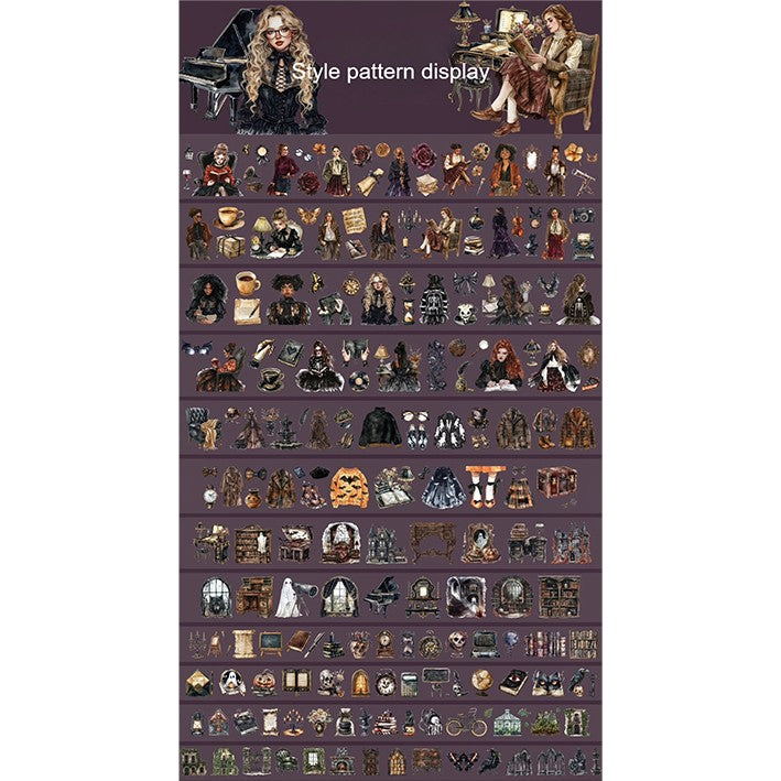 0508 Dark PET precut tape set 6 rolls *pre-cut