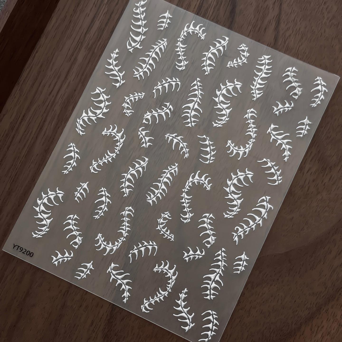 M336- Vines Embossed Mini sticker 1 Pcs