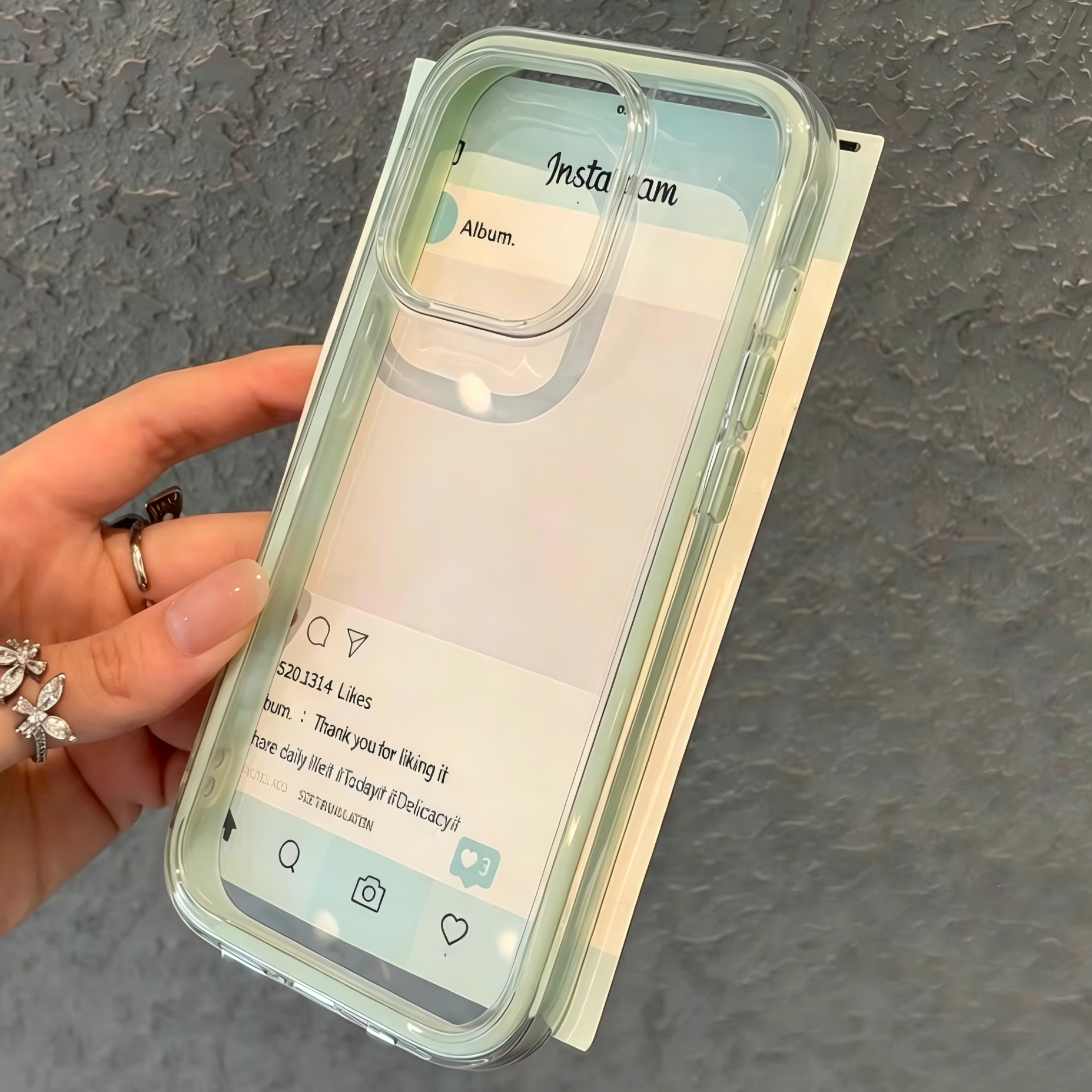 Clear Simple Color Border Phone Case For iPhone