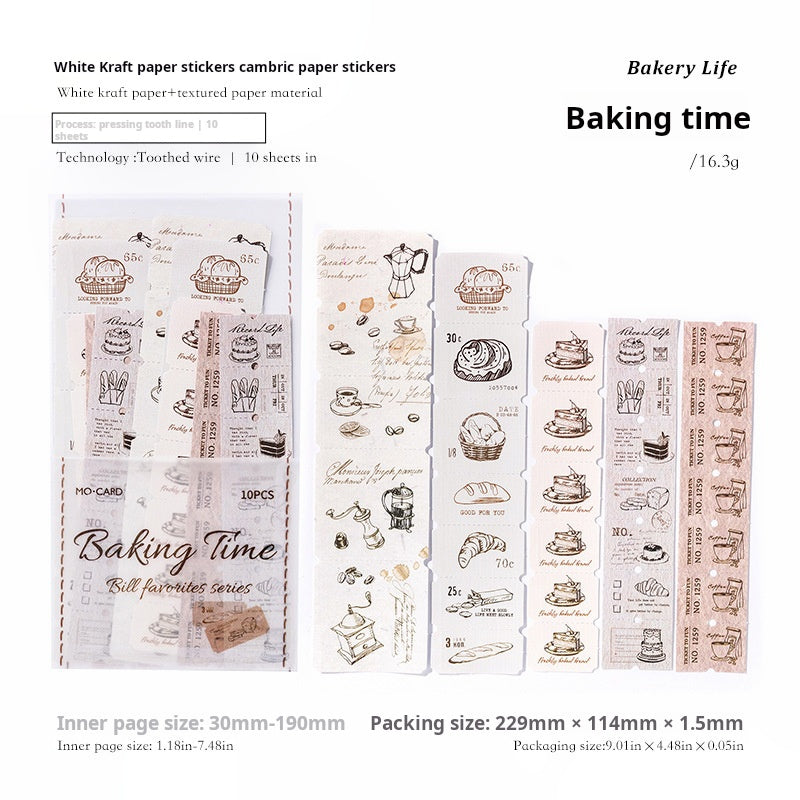 0503 Label Collection Solid Sticker -10Pcs each pack