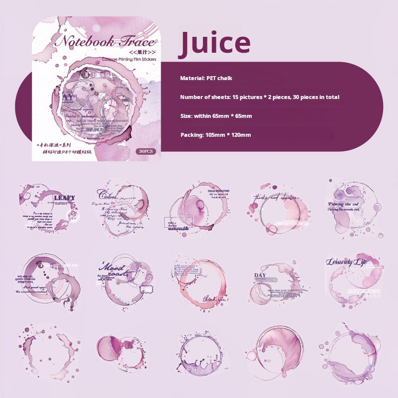 0311 Notebook trace Series Stickers -30Pcs each pack