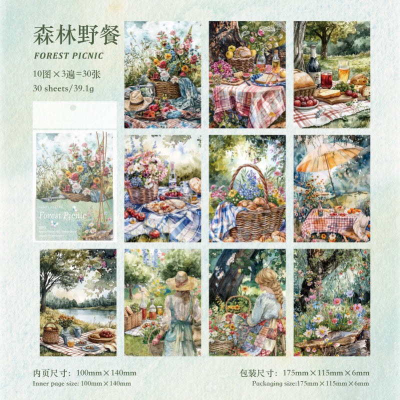 0301 Appointment with Nature Series Paper -30Pcs each pack