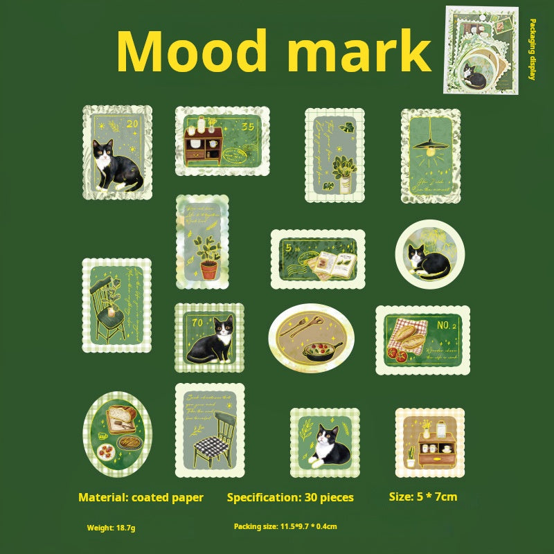 0531 Stamp paper Sticker -30Pcs each pack
