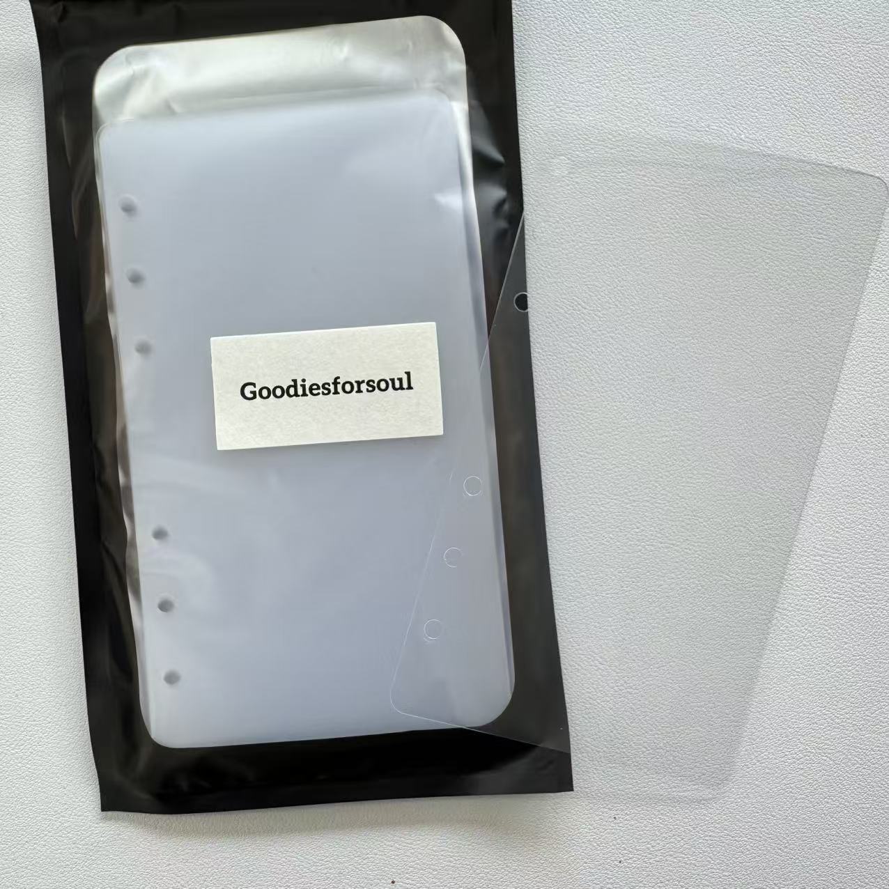 A6 colored clear plastic sheet 1 pack 20 sheets *please tear off the protective film on both sides before use