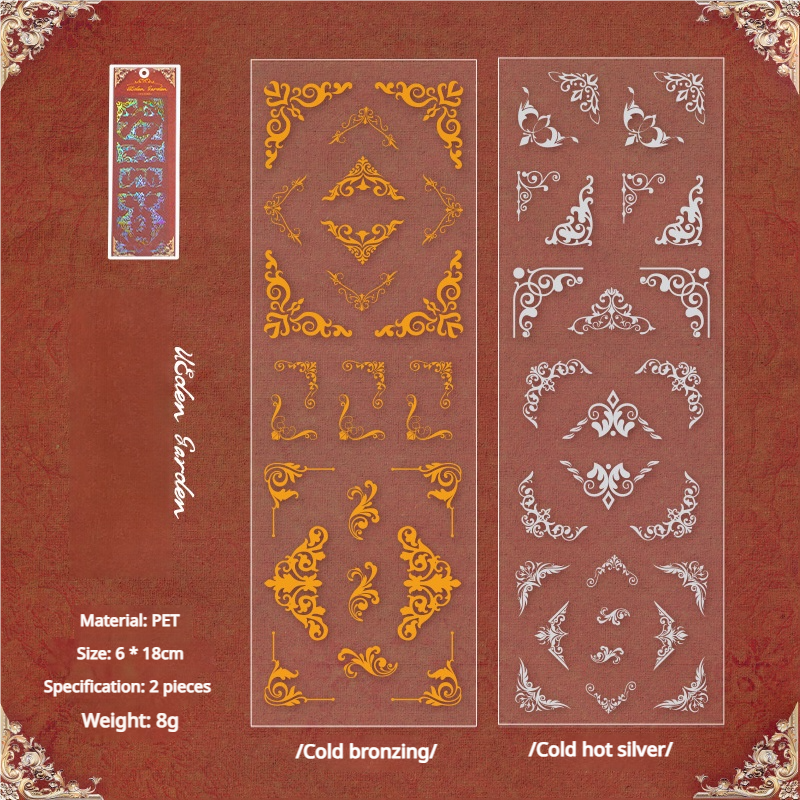 0308 European style corner Series Stickers -2Pcs each pack