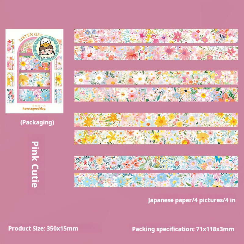 0423 Listen to tenderness Series Sticker-4Pcs each pack