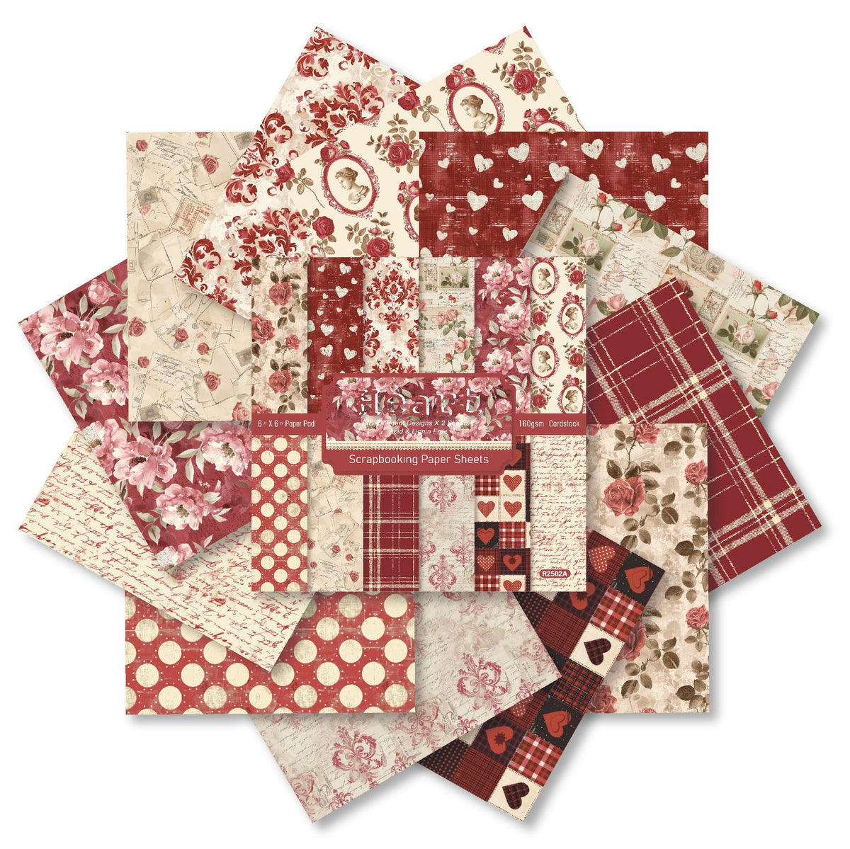 Heart paper size