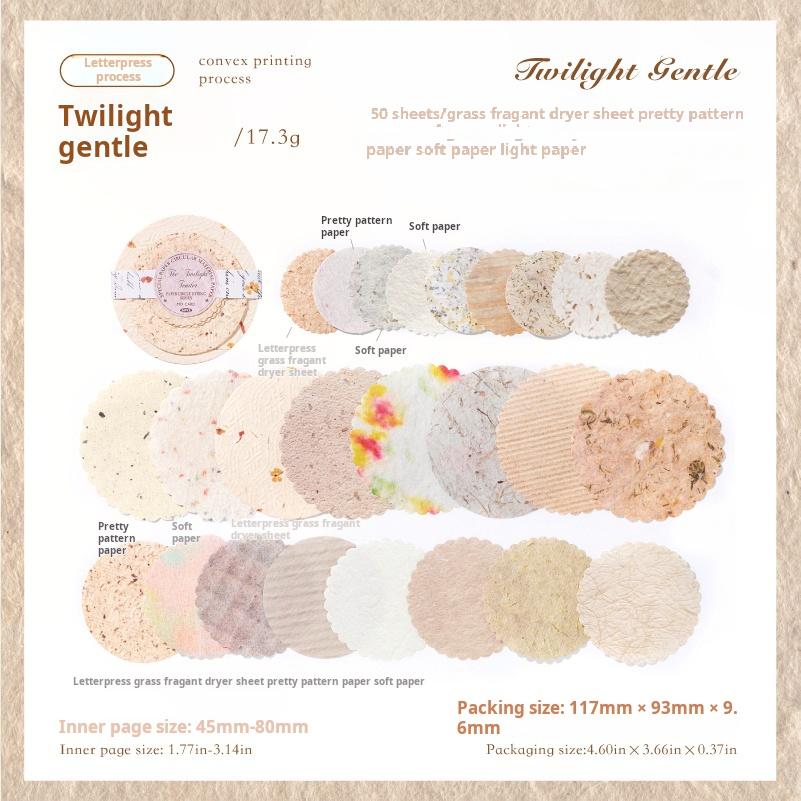 0724 Round paper -50Pcs each pack