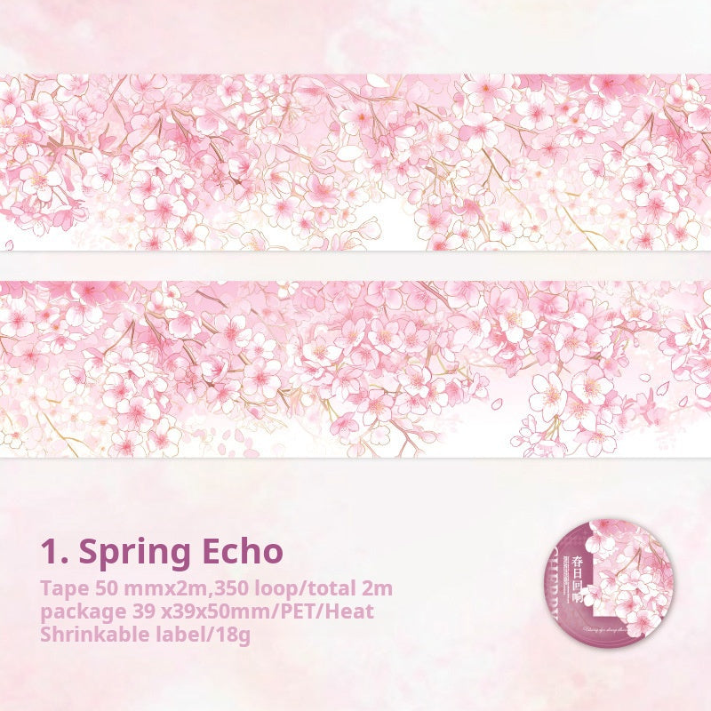 0314 Pathway to a Cherry Blossom Series Washi tape -5cm*2m