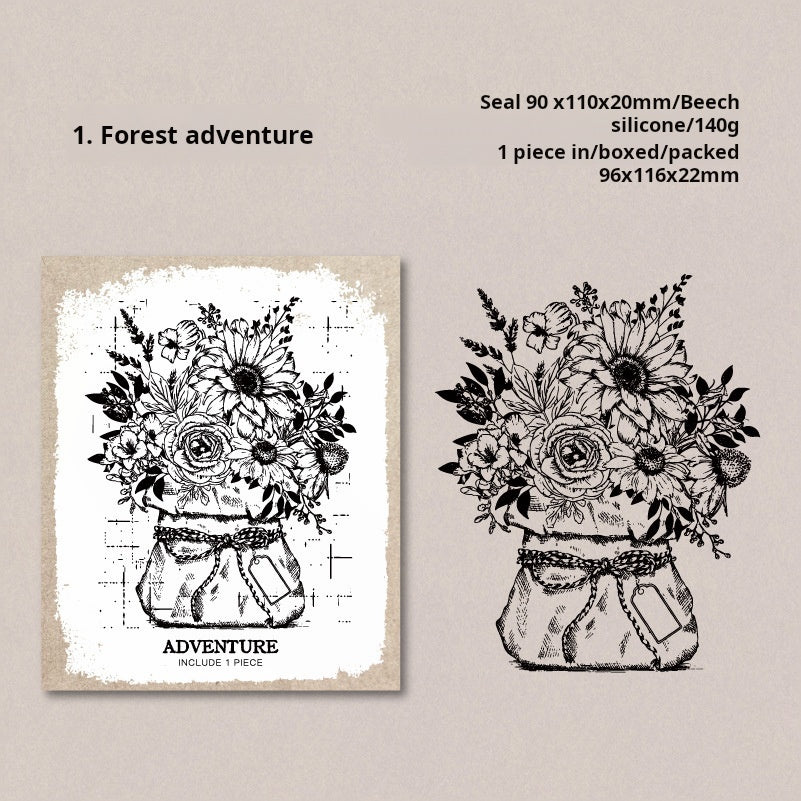 0101 Forest Story Wooden Large Size Stamp 9CM*11CM