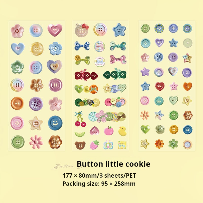 0327 Beautiful Favorites Series Sticker -3Pcs each pack