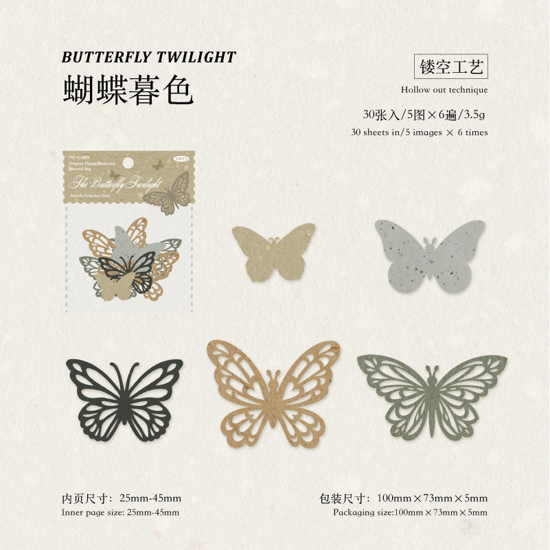 0321 Butterfly Collection Series Paper -30Pcs each pack