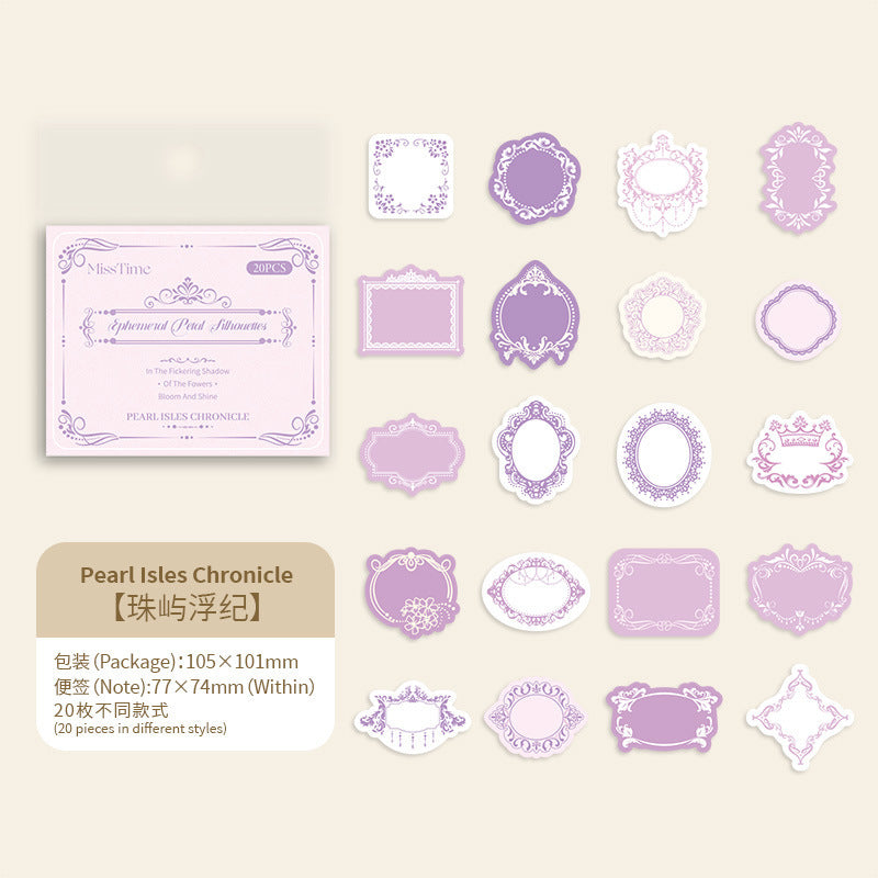 0324 Flower Floating Shadow Series Paper -20Pcs each pack