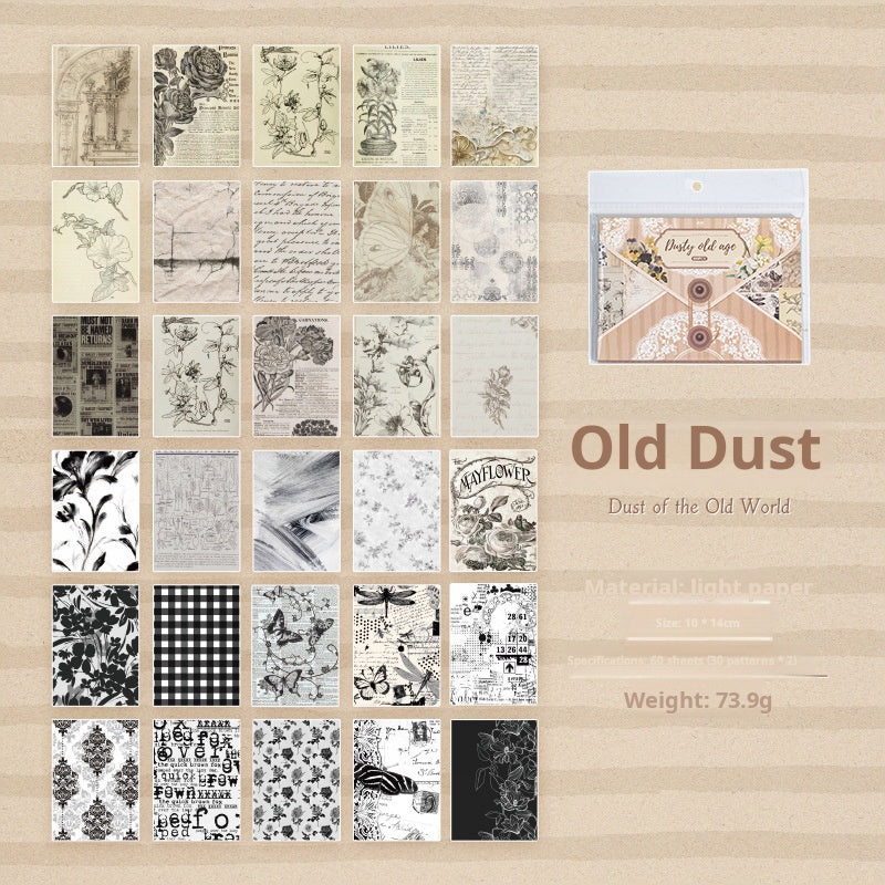 0219 Handbook of the Past Series paper -60Pcs each pack